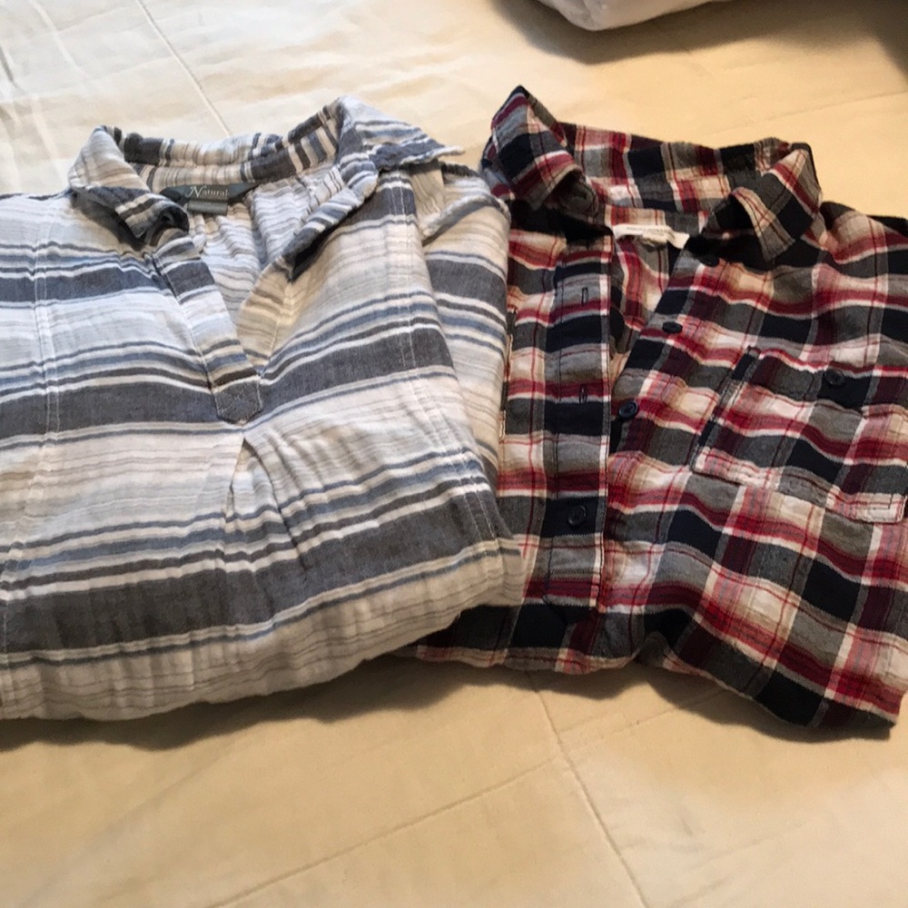 TODAY ONLY **Two loose fit 3/4 button tops